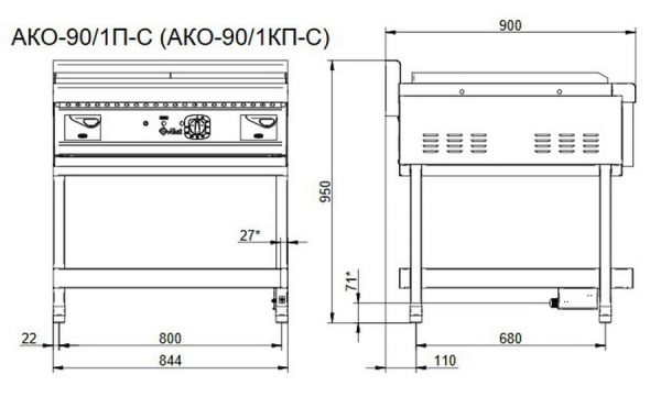 Аппарат контактной обработки Abat АКО-90/1КП-С-02