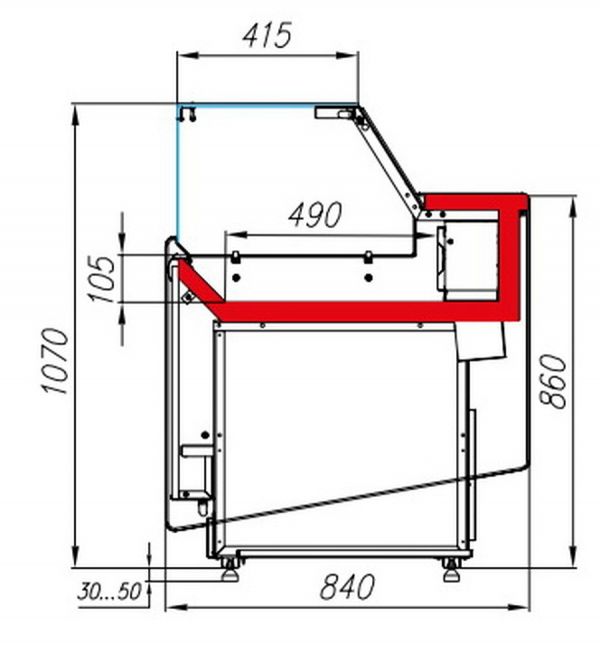 Кондитерская витрина Полюс Carboma Vision KC82 SM 1,5-1 (статика)