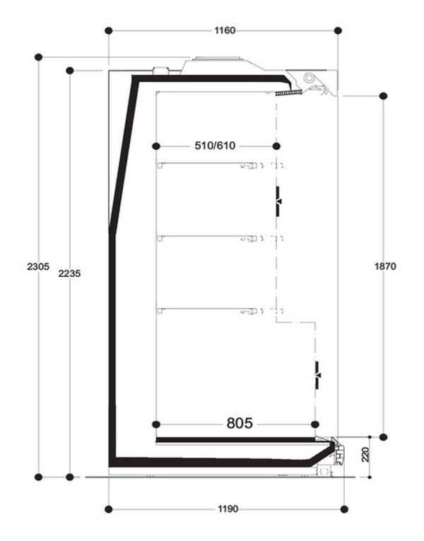 Холодильная горка Costan RHINO 2500 HF220 22 2500