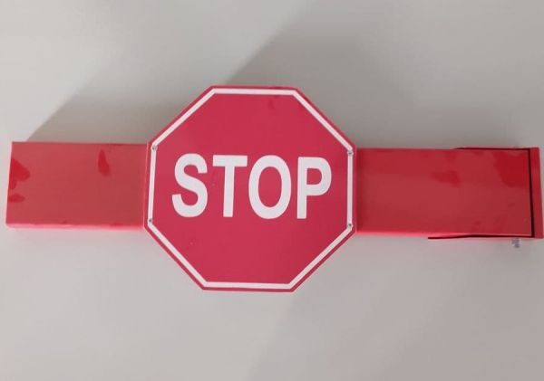 Калитка кассовая со знаком "STOP"