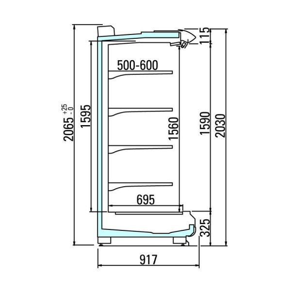 Пристенная горка Arneg PANAMA 3 90 H203 TSC 1850