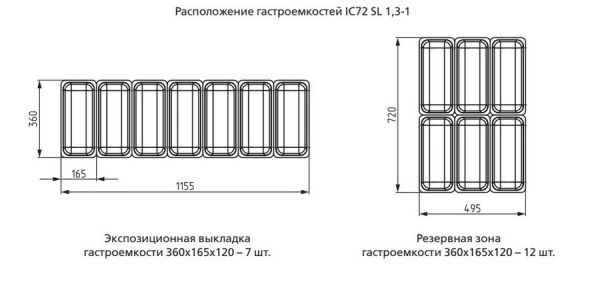 Морозильная витрина для мороженого Bliss IC72 SL 1,3-1 (стандартный цвет)