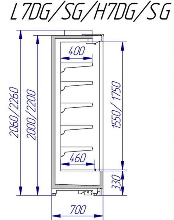 Холодильная горка Italfrigo Rimini L7 SG 1875 Д (гастрономический)