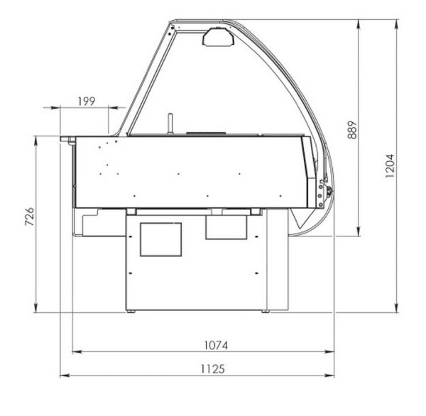 Тепловая витрина FREOR Vega S HDV 1072