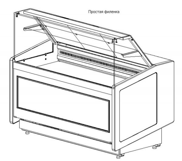 Кондитерская витрина Полюс Carboma Vision KC82 SM 1,0-1 (статика)