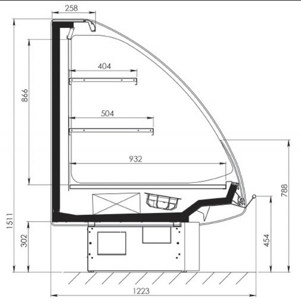 Холодильная витрина FREOR Diona S H2 125