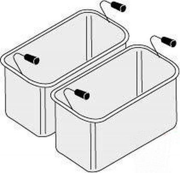 Корзины 2 х GN 1/3-200 для макароноварок Tecnoinox