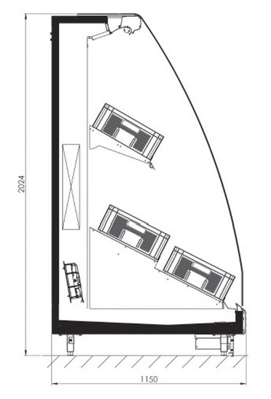 Фруктовая горка FREOR Jupiter Vision L8-3750 (встройка)