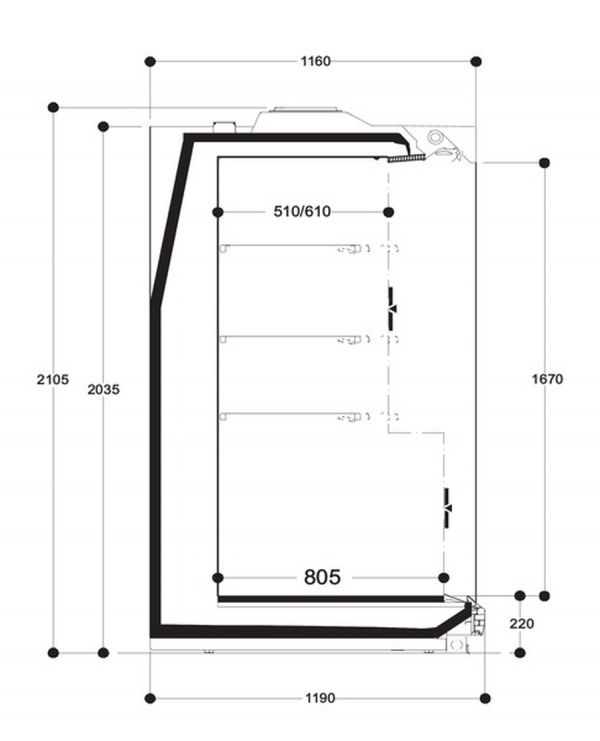 Холодильная горка Costan RHINO 2500 HF220 20 1875