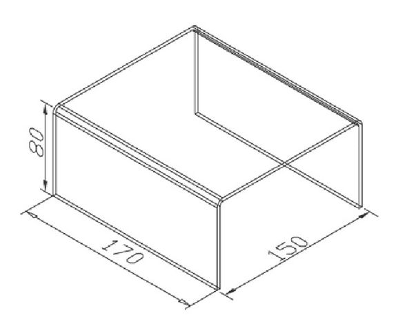 Подставка 17х15х8 176.00.10 (оргстекло)