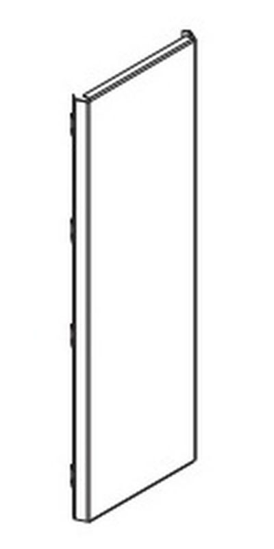 Стенка задняя (внешний угол) для модульного стеллажа UCGE 42х13 см