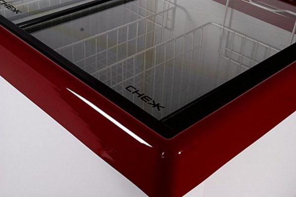 Стекло верхнее в сборе с замком для ларя Снеж МЛП 600