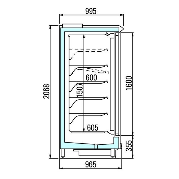 Пристенная горка Arneg BREMA 5 H205 3898