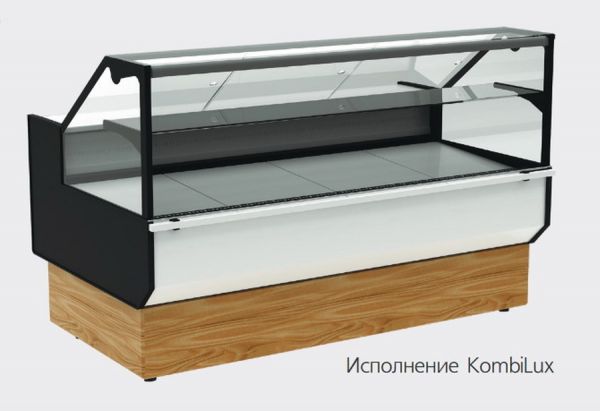 Холодильная витрина Полюс ВХСр-1,8 Carboma (Palm 2 GC95 SV 1,8-1) KombiLux / INOX