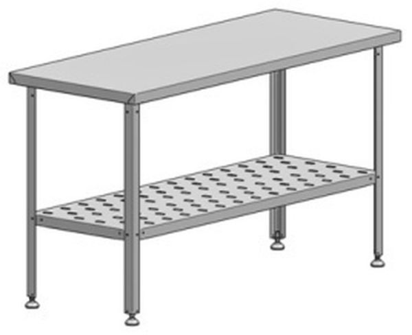 Стол разделочно-производственный без бортов СРП-0-0,6/1,5-ПР