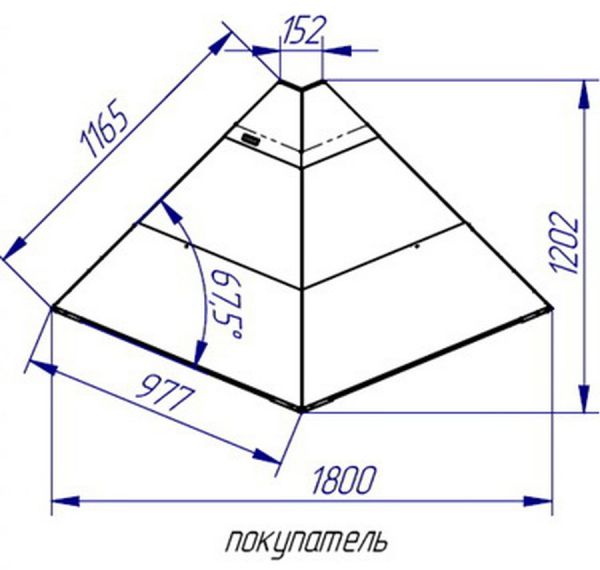 Витрина холодильная ВПC 0,226-1,33 (Italfrigo Veneto Quadro OС 90 Д)