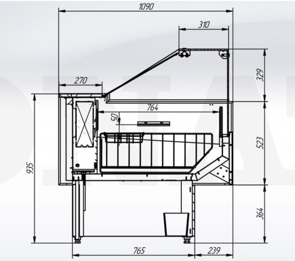 Холодильная витрина Sonata Quadro М 1800 LED