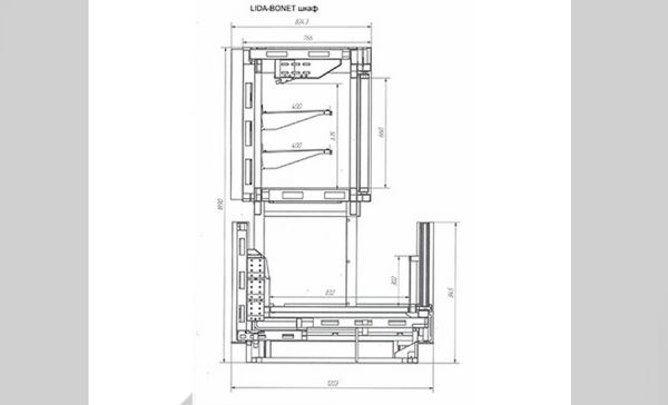 Морозильный шкаф Lida Bonet М 3,75