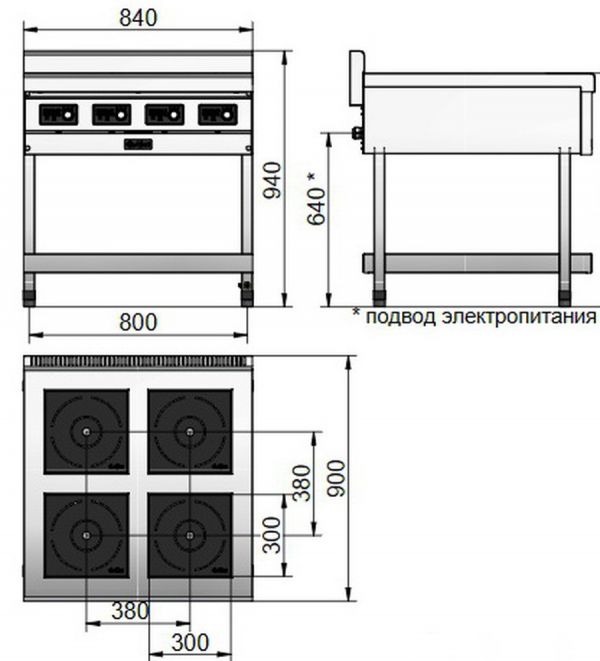 Индукционная плита Abat КИП-49П-5,0