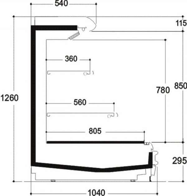 Холодильная горка Costan AERIA 3750 12 Large