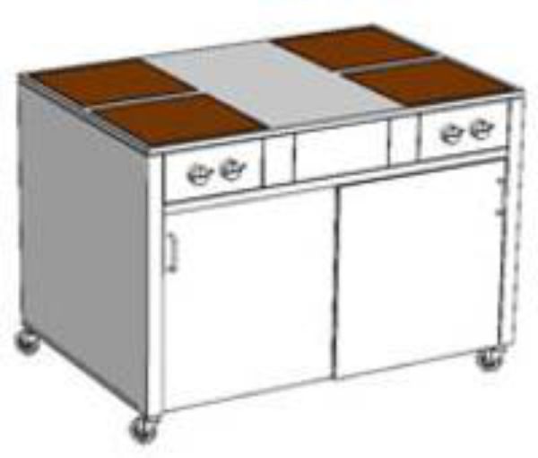 Индукционная плита ETK-I-F (712424) передвижная