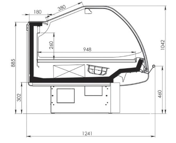 Холодильная витрина FREOR Diona S HG 375