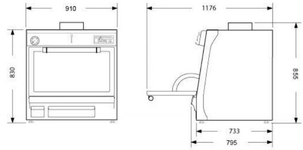 Гриль-печь BBQFIRE BR-90 SD