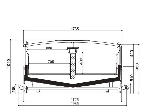 Морозильная бонета Costan TORTUGA 2 HG400 1800-3750