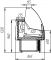 Холодильная витрина Айсберг Оптима Люкс-М 1,6 (без подтоварника)