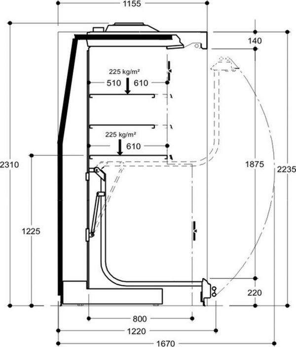 Холодильная горка Costan RHINO LIFT 22 2500