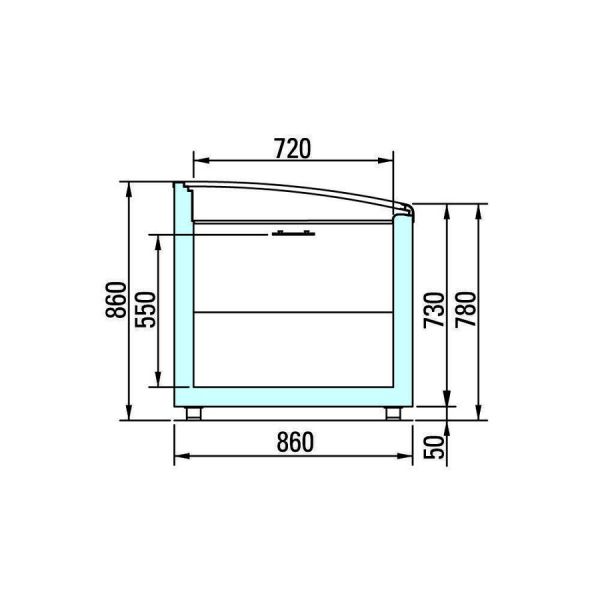 Морозильная бонета Arneg URANO 3 BT/TN GI 2100