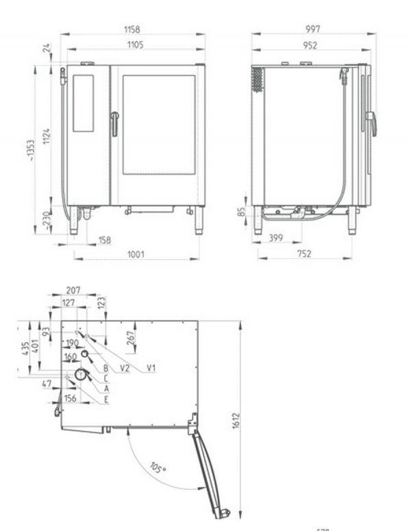 Пароконвектомат Retigo B1221B VISION II (бойлер)