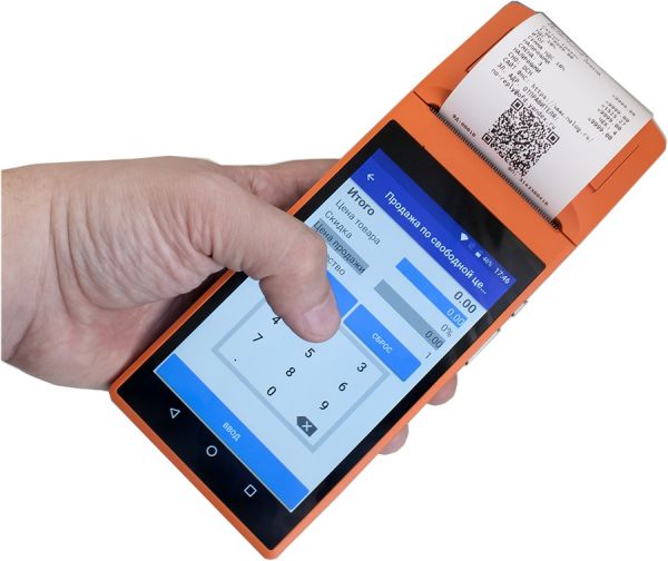 Модуль Касса MSPOS-K ПТК ФН (сканер, аккумулятор, USB, 3G, Wi-Fi)