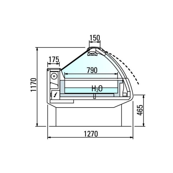 Тепловая витрина Arneg SYDNEY 3 100 VCA TCBM 937