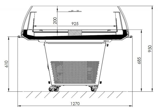 Холодильная витрина FREOR Ida 1250