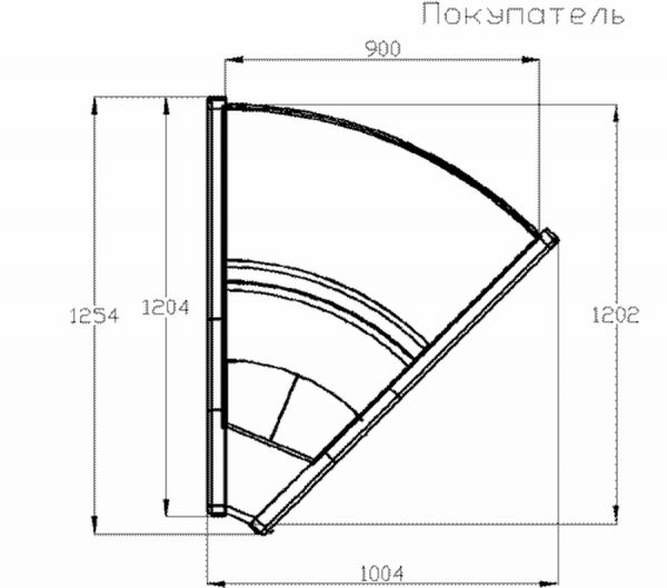 Холодильная витрина Ариада Диона ВС-21 УН1 (45°C) (на пластиковых тумбах)