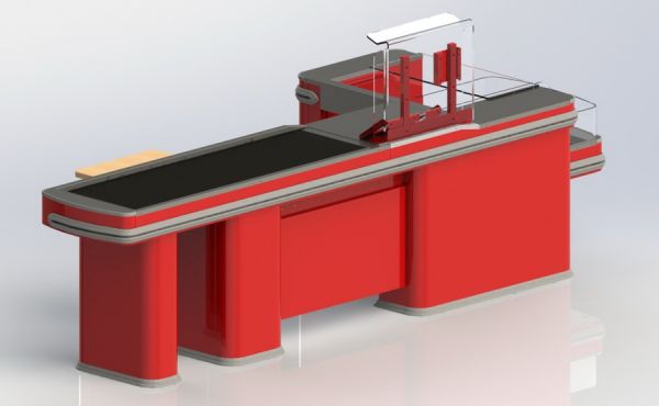 Кассовый бокс "Интерстеп" 210/90ТР для супермаркетов