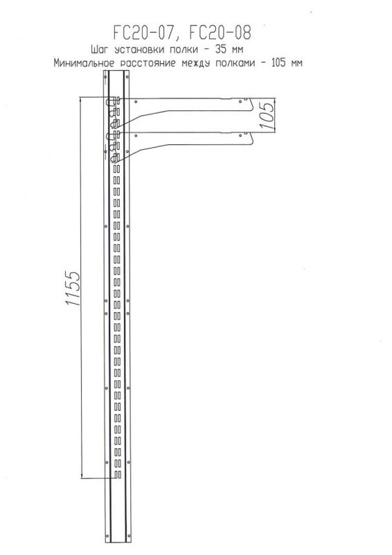 Пристенная витрина Полюс Carboma Cube 1930/875 (FC20-08 VL 1,0-1 0300) STANDARD