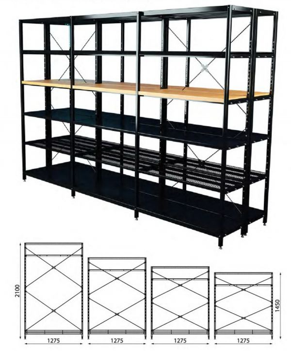 Торговый стеллаж ITON Combi System