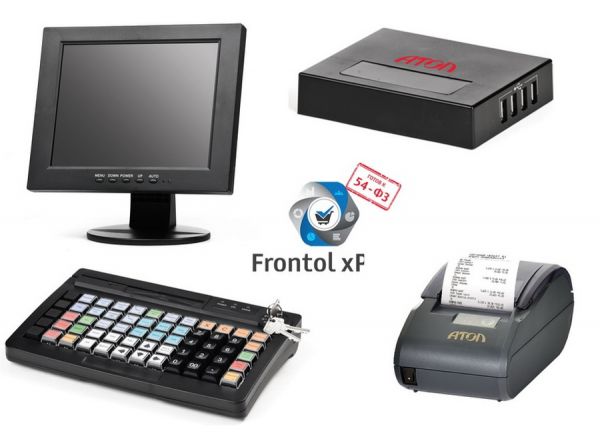 POS-комплект (HUB-19 54ФЗ, SJ-1088, KB-60 MSR, АТОЛ 30Ф+ без ФН, Linux, Frontol xPOS)