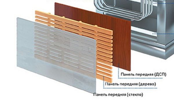 Панель передняя решетка Регата 02 1840х530 (дерево)