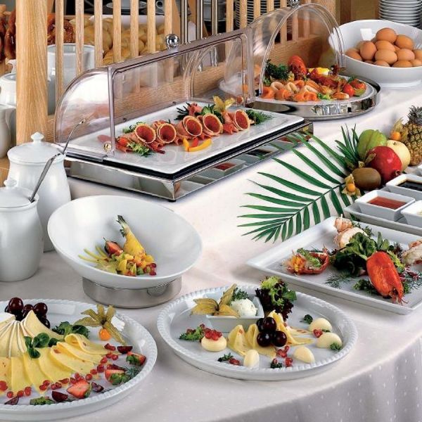 Тарелка прямоугольная 25х14х3 см Buffet