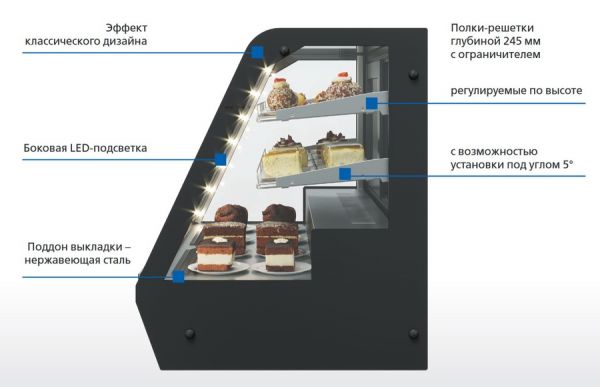 Витрина нейтральная Полюс ASTI A59 N 0,9-1