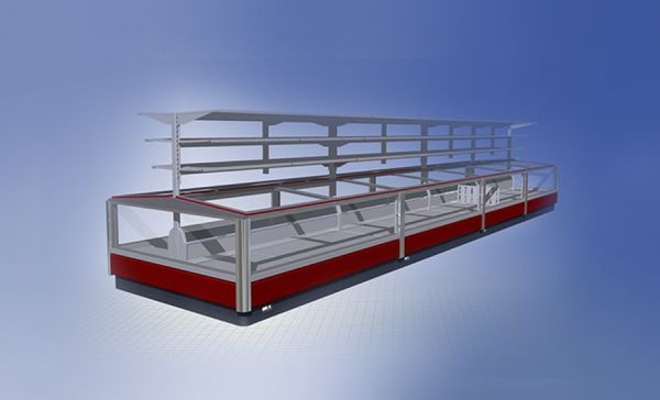 Морозильная бонета сдвоенная Lida Bonet М 3,75 (ширина 2410 мм) (вынос)