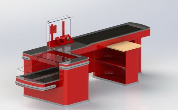 Кассовый бокс "Интерстеп" 150/90ТР для супермаркетов