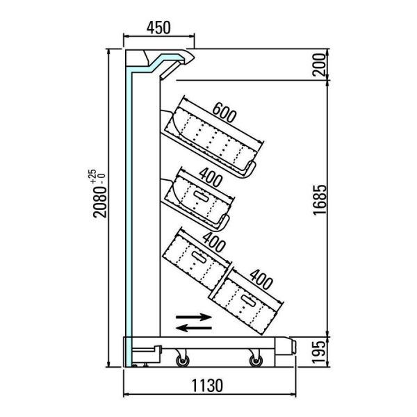 Пристенная горка Arneg CHESTER 2 110 H205 FV 3750