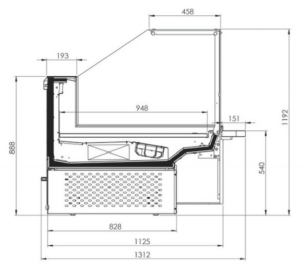 Холодильная витрина FREOR Diona QB Storage 250