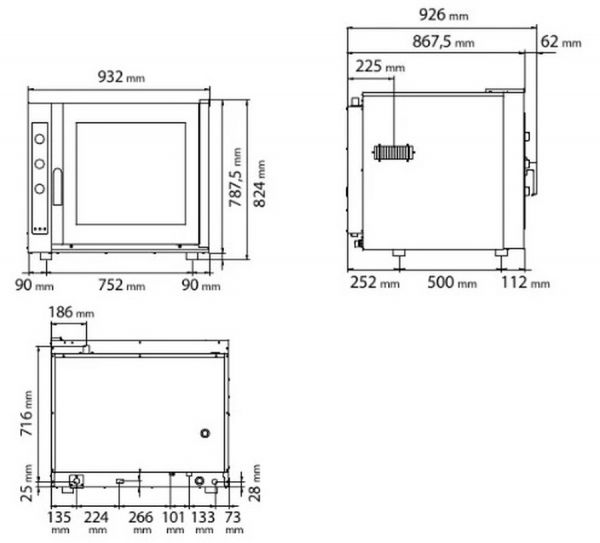 Печь конвекционная Tecnoeka EKF 664 E UD