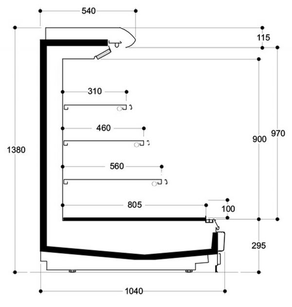 Холодильная горка Costan AERIA 1875 14 Large