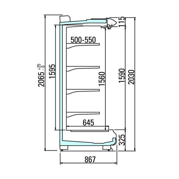 Пристенная горка Arneg PANAMA 3 85 H203 TSC 1850